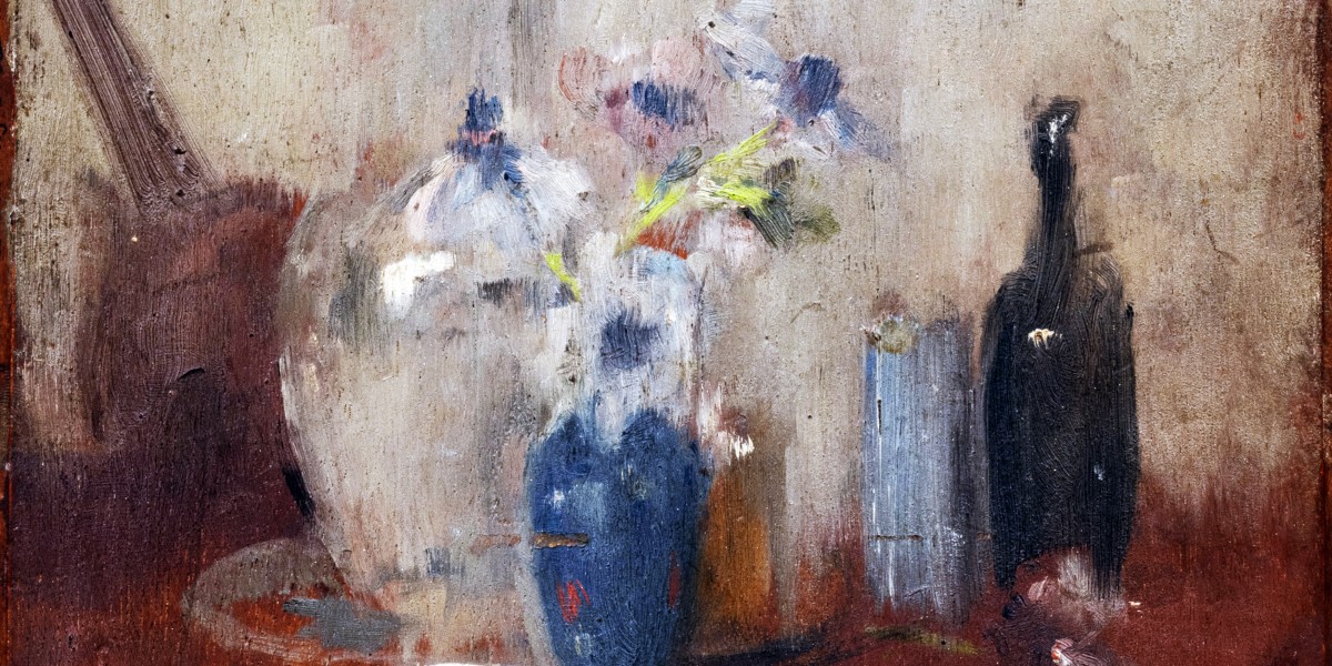 Nature morte aux vases et à la bouteille